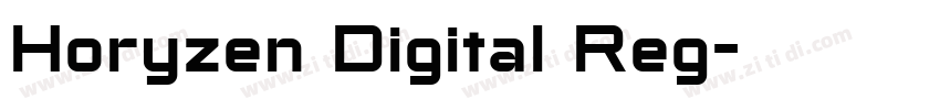 Horyzen Digital Reg字体转换